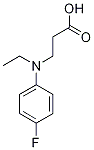 3-[ETHYL-(4-FLUORO-PHENYL)-AMINO]-PROPIONIC ACID 结构式