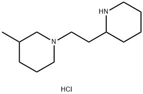 3-Methyl-1-[2-(2-piperidinyl)ethyl]piperidinedihydrochloride 结构式