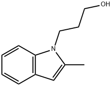 3-(2-Methyl-indol-1-yl)-propan-1-ol 结构式