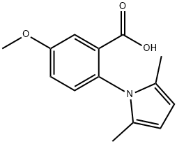 2-(2,5-Dimethyl-pyrrol-1-yl)-5-methoxy-benzoic acid 结构式