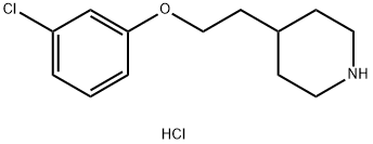 4-[2-(3-Chlorophenoxy)ethyl]piperidinehydrochloride 结构式