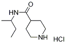 N-(sec-Butyl)-4-piperidinecarboxamidehydrochloride 结构式