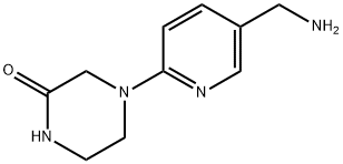 4-(5-(氨基甲基)吡啶-2-基)哌嗪-2-酮 结构式