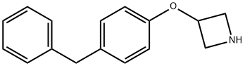 3-(4-Benzylphenoxy)azetidine 结构式