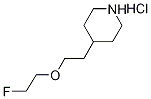 4-[2-(2-Fluoroethoxy)ethyl]piperidinehydrochloride 结构式