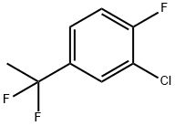 2-Chloro-4-(1,1-difluoroethyl)-1-fluorobenzene 结构式