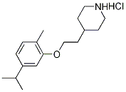 4-[2-(5-Isopropyl-2-methylphenoxy)ethyl]-piperidine hydrochloride 结构式