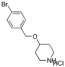 4-[(4-溴苯基)甲氧基]哌啶盐酸盐 结构式