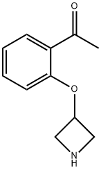 1-[2-(3-Azetidinyloxy)phenyl]-1-ethanone 结构式