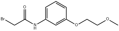 2-Bromo-N-[3-(2-methoxyethoxy)phenyl]acetamide 结构式