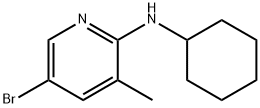 5-Bromo-N-cyclohexyl-3-methyl-2-pyridinamine 结构式