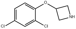3-(2,4-二氯苯氧基)氮杂环丁烷 结构式