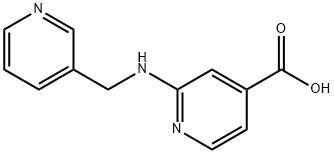 2-[(3-Pyridinylmethyl)amino]isonicotinic acid 结构式