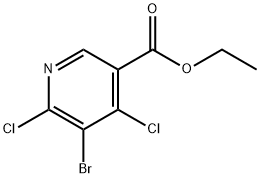 5-溴-4,6-二氯烟酸乙酯 结构式