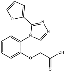 [2-(3-Furan-2-yl-[1,2,4]triazol-4-yl)-phenoxy]-acetic acid 结构式