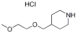 4-[(2-Methoxyethoxy)methyl]piperidinehydrochloride 结构式