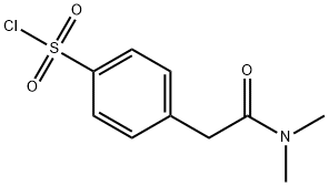 4-Dimethylcarbamoylmethyl-benzenesulfonyl chloride 结构式