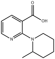 2-(2-Methyl-1-piperidinyl)nicotinic acid 结构式