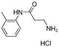 3-Amino-N-(2-methylphenyl)propanamidehydrochloride 结构式