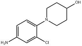 1-(4-氨基-2-氯苯基)哌啶-4-醇 结构式