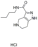 N-Butyl-4,5,6,7-tetrahydro-1H-pyrazolo[4,3-c]-pyridine-3-carboxamide hydrochloride 结构式
