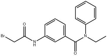 3-[(2-BROMOACETYL)AMINO]-N-ETHYL-N-PHENYLBENZAMIDE 结构式