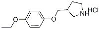 3-[(4-Ethoxyphenoxy)methyl]pyrrolidinehydrochloride 结构式