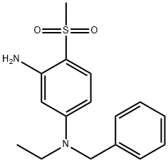 N1-Benzyl-N1-ethyl-4-(methylsulfonyl)-1,3-benzenediamine 结构式