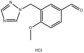 3-((1H-1,2,4-三唑-1-基)甲基)-4-甲氧基苯甲醛盐酸盐 结构式