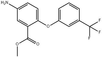 Methyl 5-amino-2-[3-(trifluoromethyl)phenoxy]-benzoate 结构式