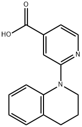 2-[3,4-Dihydro-1(2H)-quinolinyl]isonicotinic acid 结构式