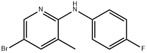 N-(5-Bromo-3-methyl-2-pyridinyl)-N-(4-fluorophenyl)amine 结构式