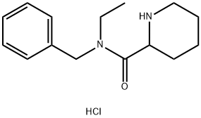 N-Benzyl-N-ethyl-2-piperidinecarboxamidehydrochloride 结构式