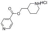 3-Piperidinylmethyl isonicotinate hydrochloride 结构式