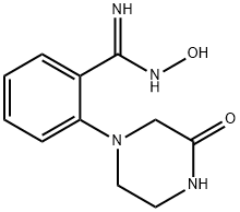 N'-Hydroxy-2-(3-oxo-1-piperazinyl)-benzenecarboximidamide 结构式