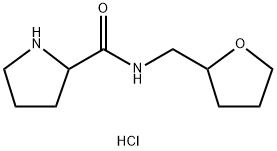 N-(Tetrahydro-2-furanylmethyl)-2-pyrrolidinecarboxamide hydrochloride 结构式