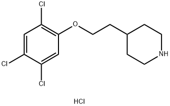 2-(4-Piperidinyl)ethyl 2,4,5-trichlorophenylether hydrochloride 结构式