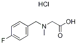 [(4-Fluoro-benzyl)-methyl-amino]-acetic acidhydrochloride 结构式