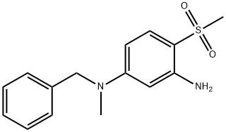 N1-Benzyl-N1-methyl-4-(methylsulfonyl)-1,3-benzenediamine 结构式