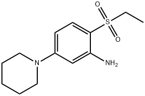 2-(Ethylsulfonyl)-5-(1-piperidinyl)aniline 结构式