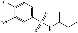 3-Amino-N-(sec-butyl)-4-chlorobenzenesulfonamide 结构式