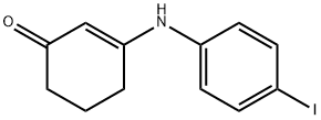 3-[(4-碘苯基)氨基]-1-环己-2-烯酮 结构式