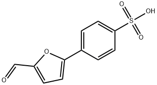 4-(5-甲烷酰呋喃-2-基)苯磺酸 结构式