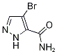 1H-pyrazole-5-carboxamide, 4-bromo- 结构式