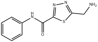 5-(氨基甲基)-N-苯基-1,3,4-噻二唑-2-甲酰胺 结构式