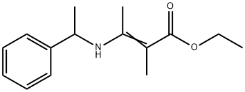 (E)-2-Methyl-3-(1-phenyl-ethylamino)-but-2-enoic acid ethyl ester 结构式