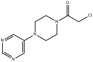 5-[4-(氯乙酰基)哌嗪-1-基]嘧啶 结构式