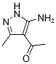 1-(5-Amino-3-methyl-1H-pyrazol-4-yl)ethanone 结构式