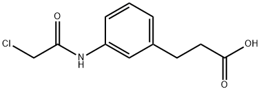 3-(3-(2-氯乙酰胺基)苯基)丙酸 结构式