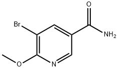 5-Bromo-6-methoxypyridine-3-carboxamide 结构式